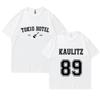 Germany Rock Band Tokio Hotel Kaulitz 89 Back Print T Shirt Women Vintage Oversized T-Shirts Hip HopTops Tee