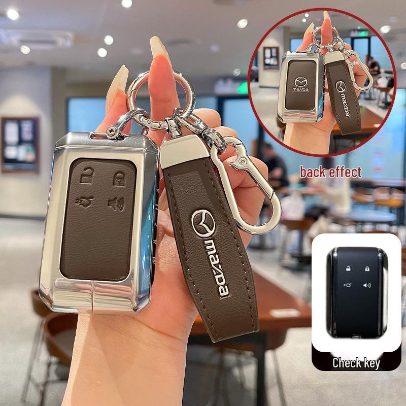 Куооо: Прочный, полностью закрывающийся чехол с пряжкой для брелоков Mazda EZ6 и пуль дистанционного управления автомобиля EZ60.