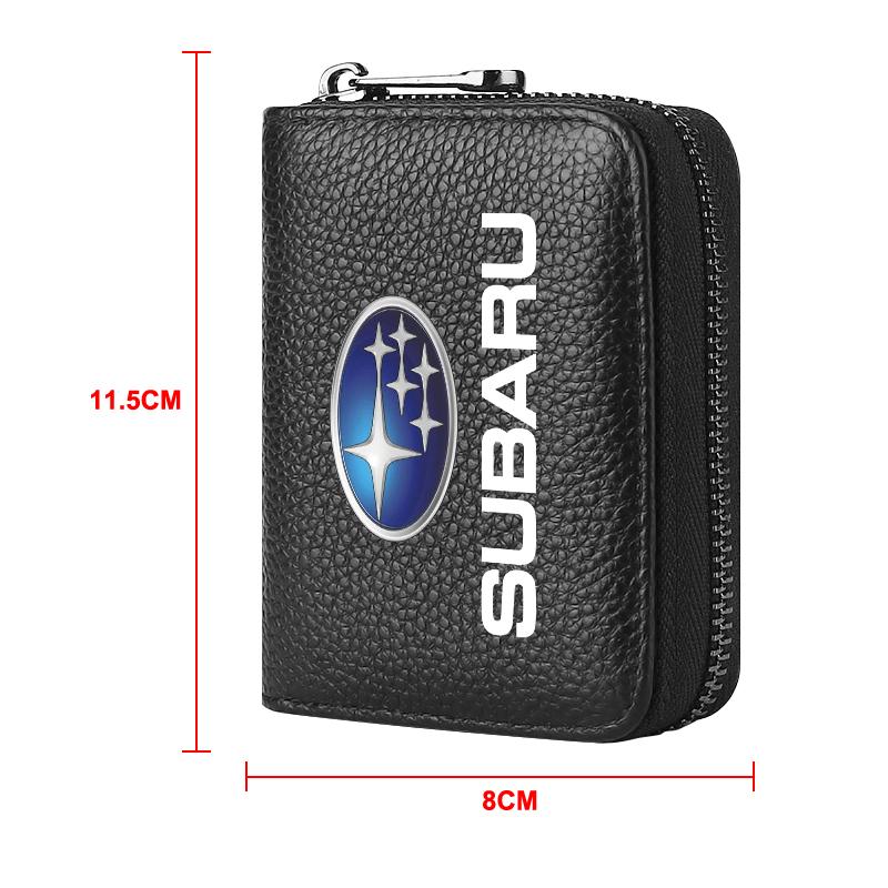 Кошелек из натуральной кожи для водительского удостоверения, ID-карты, банковских карт для Subaru Forester Impreza Outback Legacy Tribecacar WRC XV