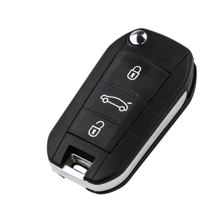 Корпус ключа для Peugeot 208 308 508 2008 3008 5008 Citroen C4 Cactus C5 C-Elysee - Плип пульт 3 кнопки Phonillico®