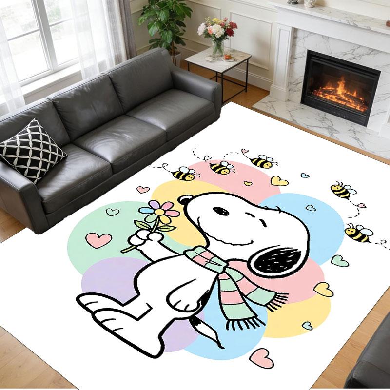 Crystal Velvet Rug Soft Non Slip Indoor Floor Mat Home DecorSnoopy Peanuts