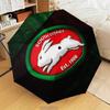Зонт-трость с логотипом NRL Rabbit, складной зонт, автоматический зонт 8-спицевый для путешествий, кемпинга. Подарок на Хэллоуин, Рождество