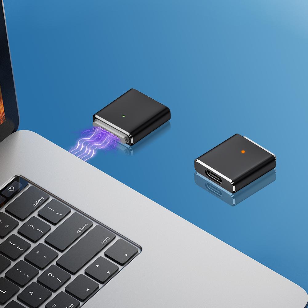 Адаптер для зарядки 100 Вт USB C на магнитный 3, 5 А, 20 В, PD3.1, Type-C female на магнитный 3, для MacBook Air/для MacBook Pro