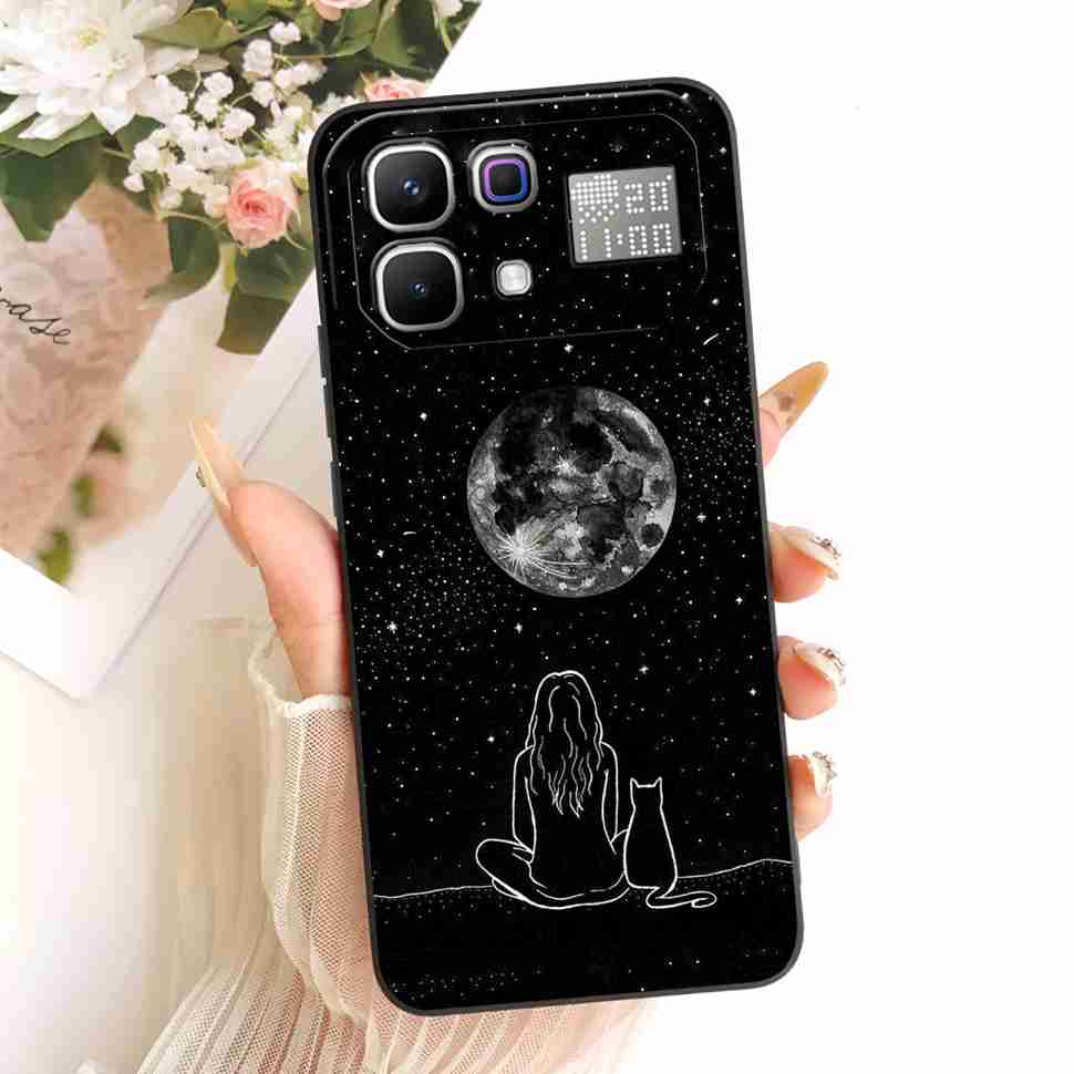 New For Infinix Note 60 Pro 5G X6878 Case Paint Cat Flowers Silicone Cover For Infinix Note 60 5G 6.78" X6879 Phone Cases Bumper