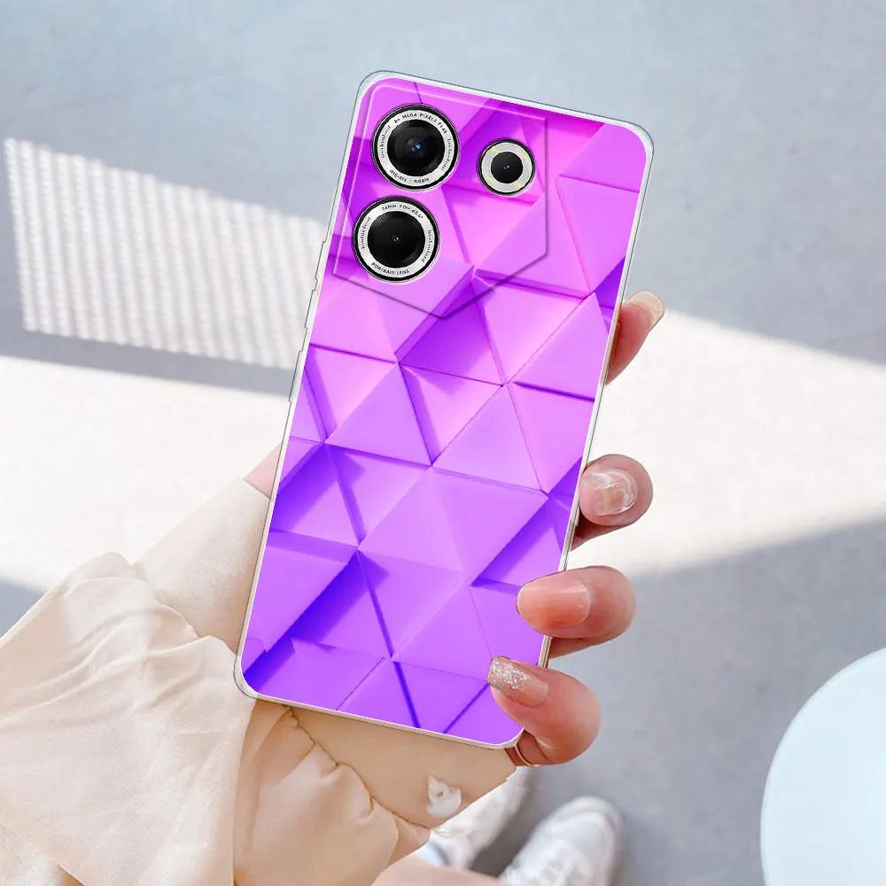 Для Tecno Camon 20 Pro 5G Чехол Прозрачный Силиконовый Мягкий ТПУ Чехлы для Телефона Чехол Для Tecno Camon 20 Coque Для Tecno Camon 20 Pro Fundas