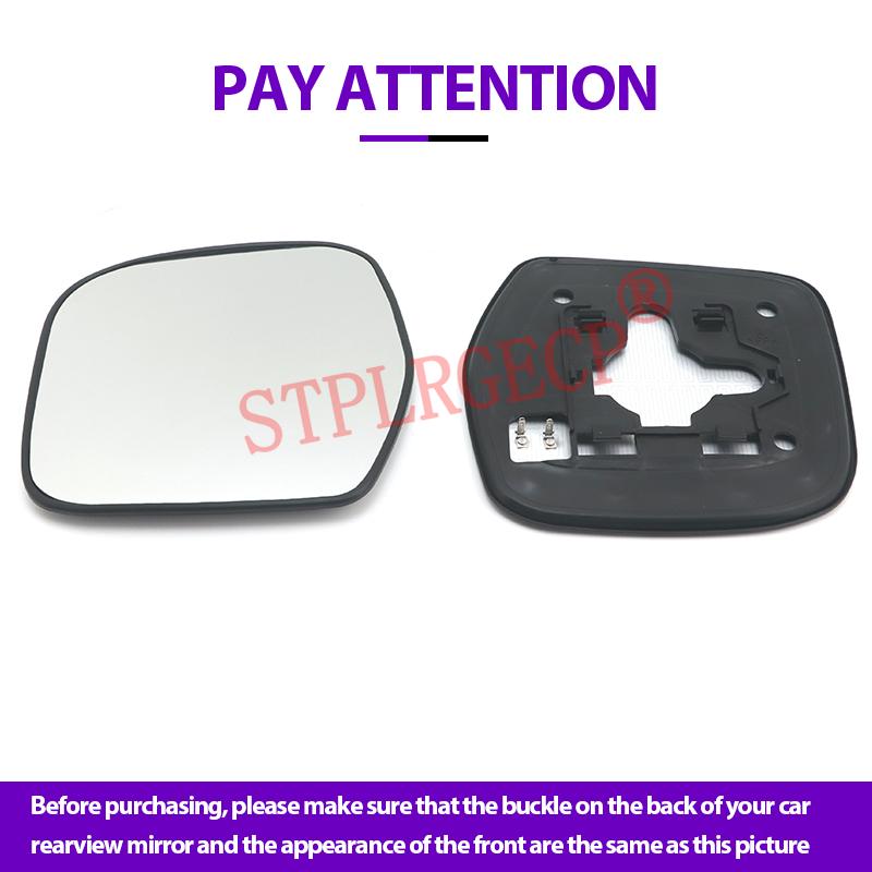 Pour Toyota Land Cruiser LX470 1998-2007 – Verre de rétroviseur latéral chauffant de remplacement avec plaque, gauche et droite