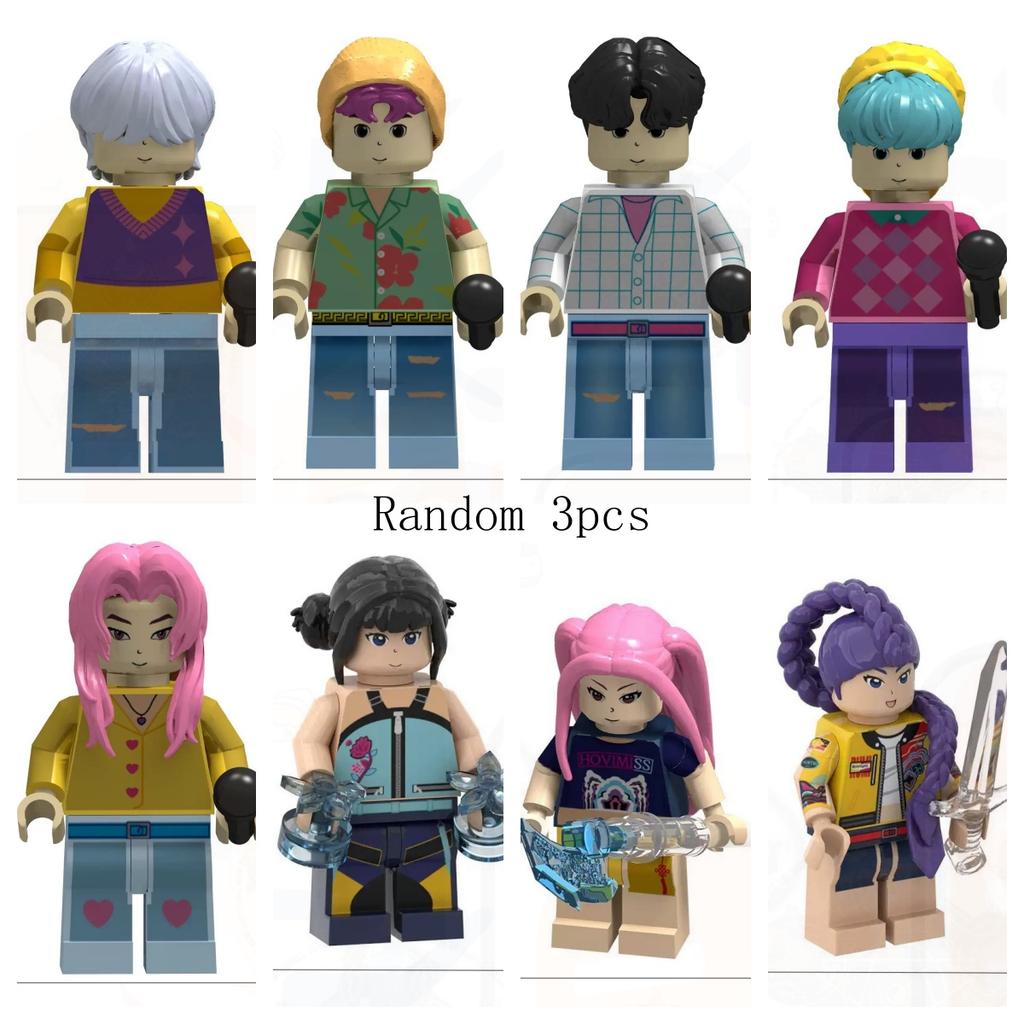 Новый продукт: K-pop Охотники на демонов Конструктор, Кукла-модель для сборки Руми, Игрушка-конструктор