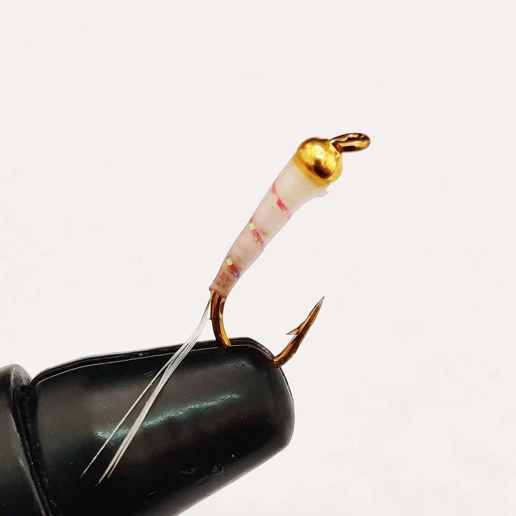 6/10 шт./набор - сухие мушки, наживка для ловли рыбы нахлыстом, нимфа Brasshead, белая и желтая наживка для ловли щуки, форели, лосося, окуня, нахлыстовые мушки - размеры № 10