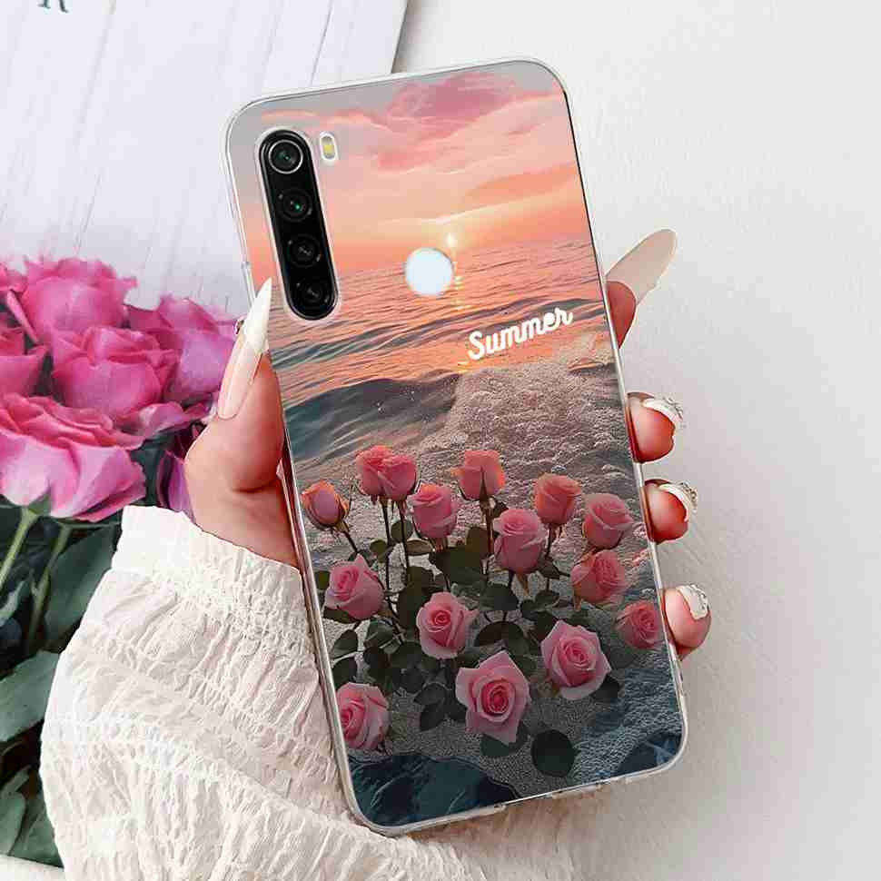 Чехол для Xiaomi Redmi Note 8 Винтажный Дракон Роскошный Цветок Мягкий Силикон ТПУ Чехол Для Redmi Note8 Note 8T Чехлы для Телефона Ударопрочный