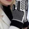 Забавные варежки со средним пальцем, уютные вязаные перчатки со скрытым отношением, дерзкие вязаные перчатки с жестом «фак»