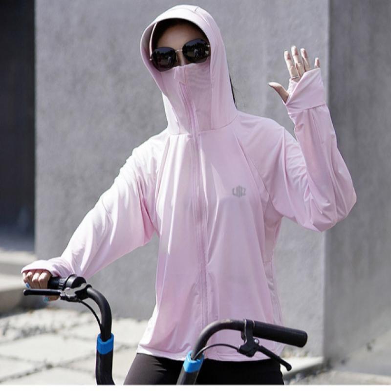 Shop Women S Uv Protection Hooded Windbreaker Jacket Won Wjk Wfhap5c