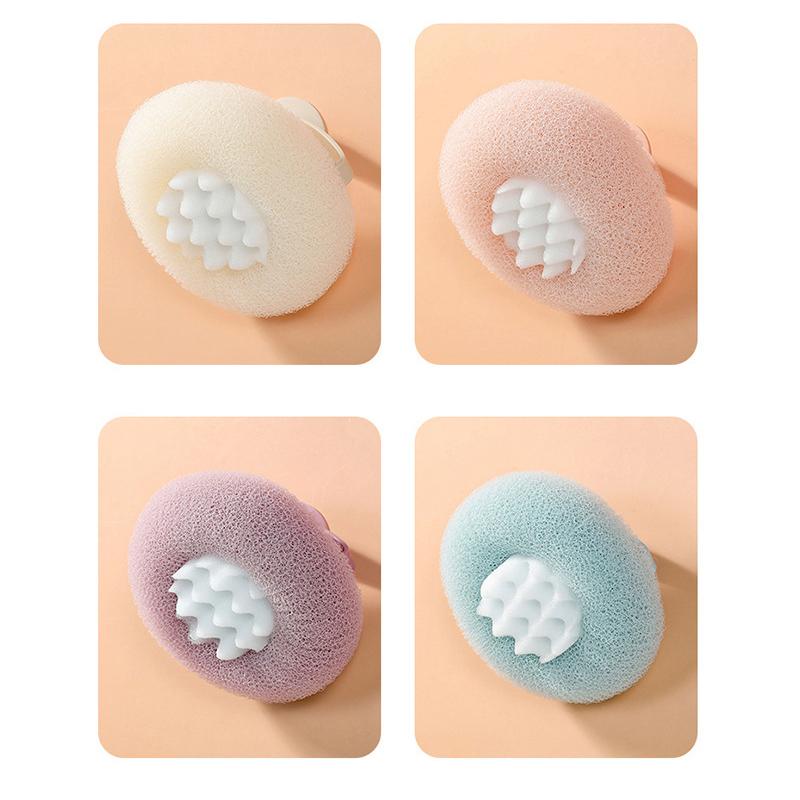 Мяч для ванны с присоской, мягкий отшелушивающий скребок, щетка для чистки мяча для ванны, мочалка для душа, мяч для чистки спины, принадлежности для ванной комнаты