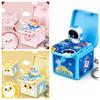Exquisite Cartoon Bag Pendant Funny Creative Key Ring Folding Pop-up Box Keychain  Car Key Ring