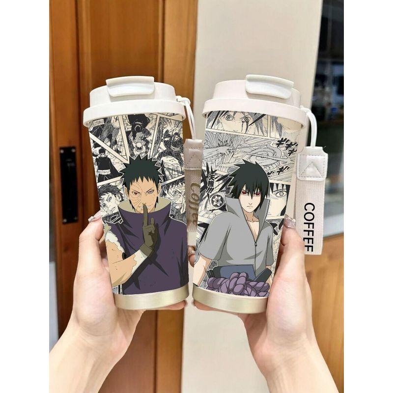 Naruto 316 Liner Good-looking Lanyard Water Cup Portable Large Capacity Vacuum Cup Student Cartoon Stainless Steel