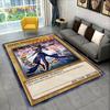 3D Monster Gold Card Cartoon Yu-Gi-Oh Anime dack magician Game Carpet Rug for Bedroom Living Room Home Sofa Decoration,Floor Mat