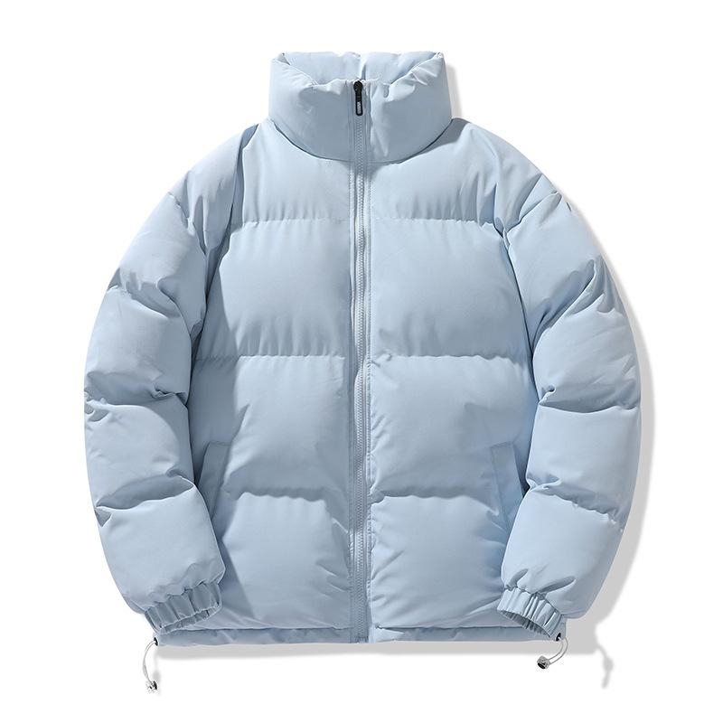 Мужская стеганая куртка на пуху с воротником-стойкой, утолщенная, свободная, хлопковая, морозостойкая и теплая, "хлебница"