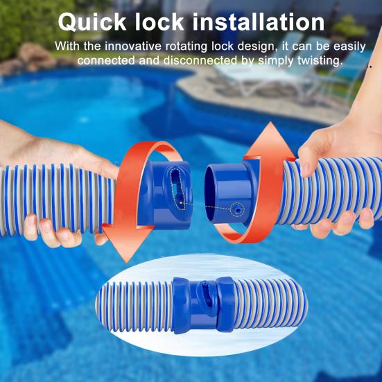 Pool Cleaner Hose Swimming Pool Vacuum Hose Replacement Twist And Lock Hose Replacement Part for MX6 MX8 X7 T3 T5