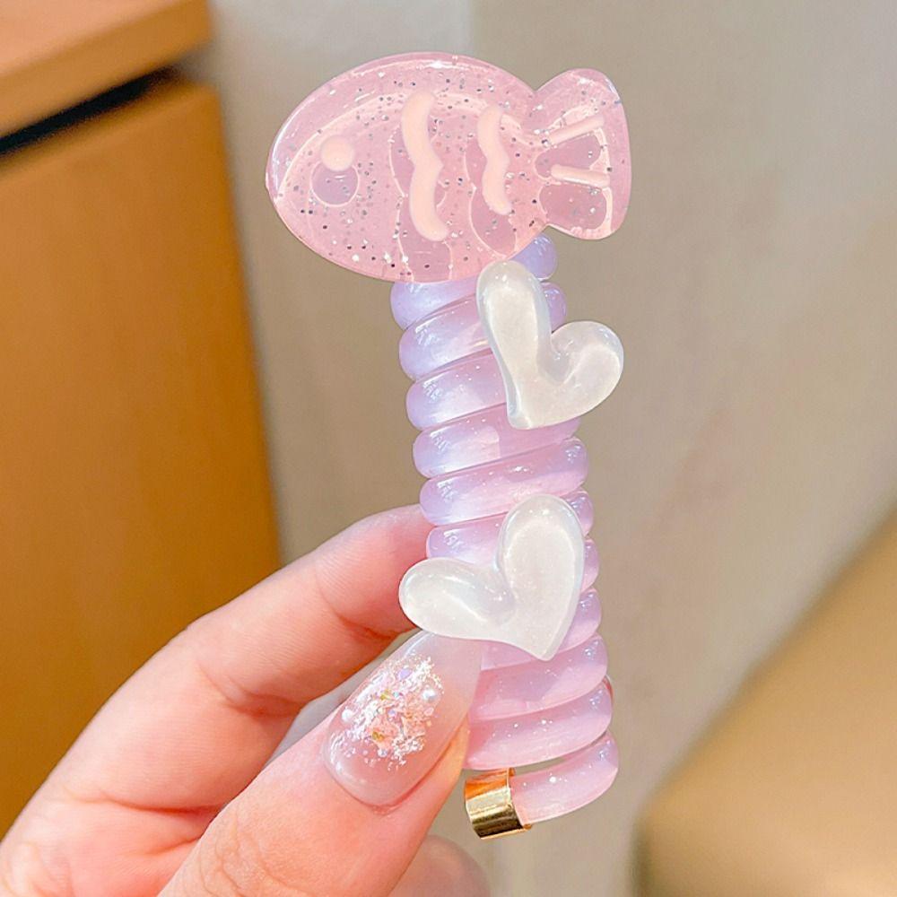 Резинка для волос спиральная пружинная резинка высокоэластичная телефонная линия резинка для волос девочки