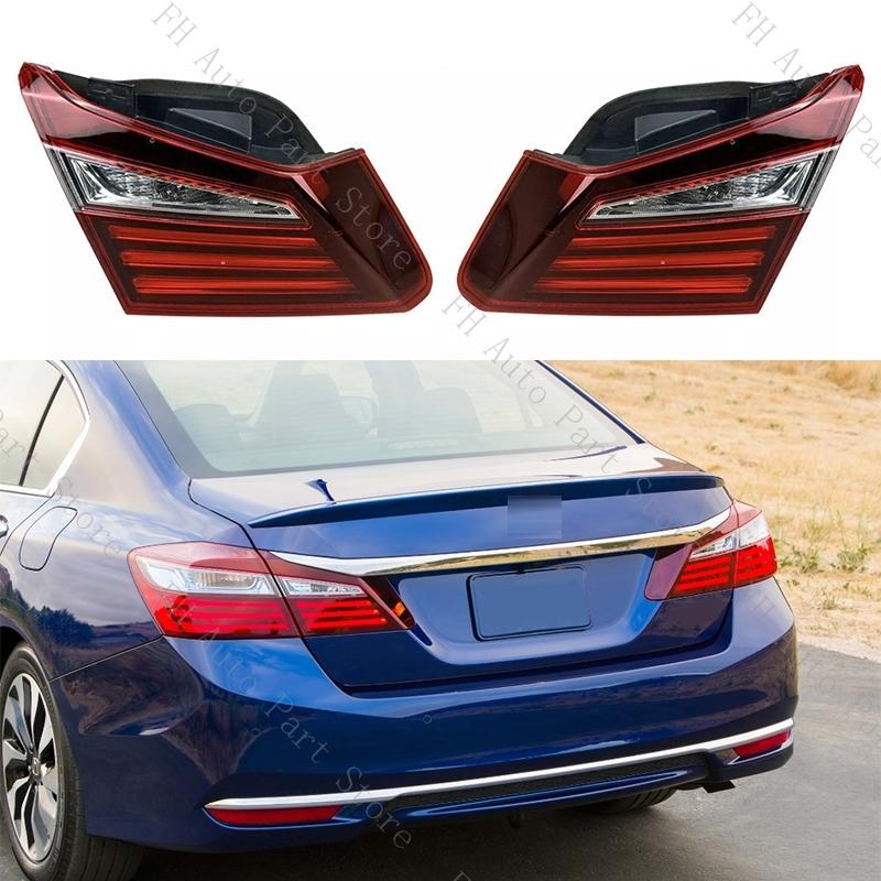 Car Rear Bumper Inner Tail Light Brake Stop Reverse Lamp For Honda Accord 9th 2016 2017 Taillight Taillamp