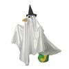 Ghost Goose Halloween Costume Halloween Goose Outfit Spooky Ghost Goose Costume with Witch Hat for Halloween Porch