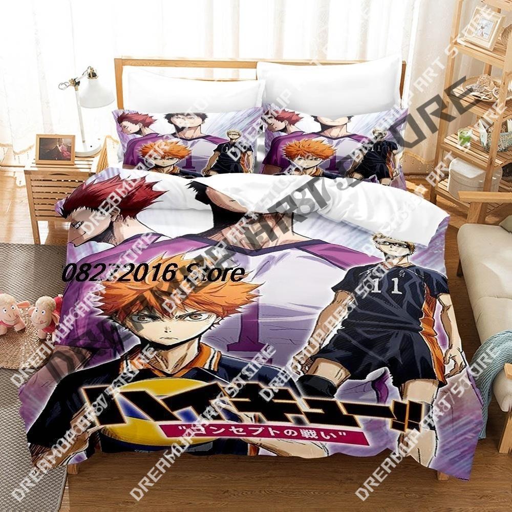 3D Печать Хайкю!! Kuroo Kenma Комплект постельного белья Twin Queen King Full Размер Пододеяльник Наволочка Кровать Мальчики Девочки Взрослый Домашний текстиль