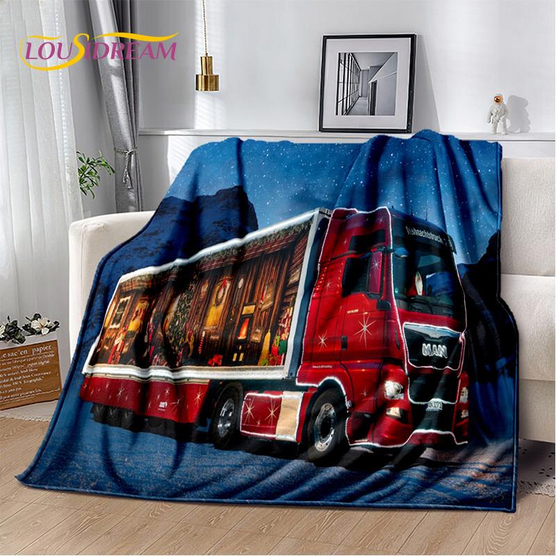 HD Man Truck Lorry 3D Печать Мягкие фланелевые одеяла, Плед Удобное одеяло для пикника Кровати Диваны Дома Спальня Подарки