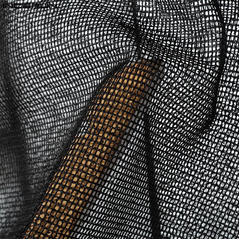 INCERUN Костюм из двух частей для мужчин с коротким рукавом, топы и шорты, комплекты, летние пляжные наряды, прикрытие