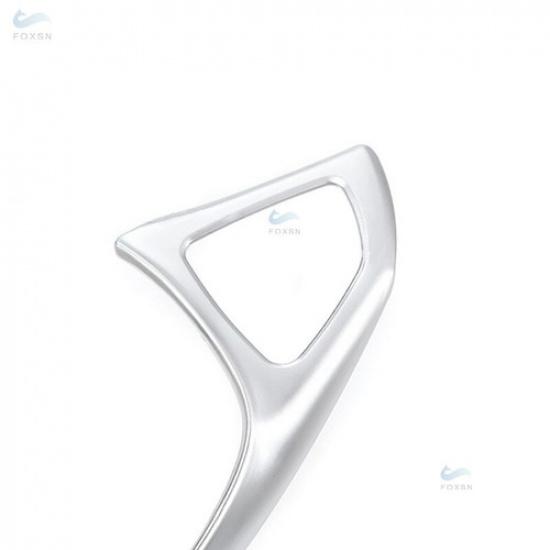 Silver Chrome Steering Wheel Cover For Mercedes Benz C E GLC CLA Class W205 W213