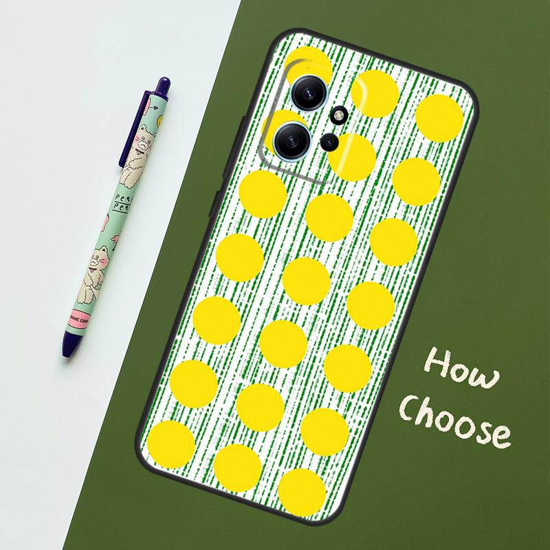 Polka Dots Lines Abstract Art Case For Xiaomi Redmi Note 12 11 10 8 9 Pro 9S 10S 11S 12S Cover For Redmi 12 9C 10C 12C