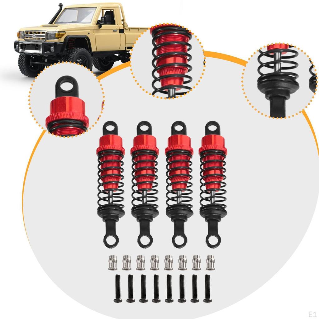 4 Штуки Гидравлические Амортизаторы для Радиоуправляемой Машины Комплект Амортизаторов Амортизаторы Масштаб 1/12 1/16 MN98