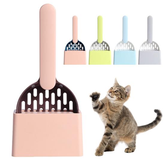 Cat Litter Shovel with Holder Cat Poop Scoop Sifting Shovel with