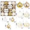 44PCS 3-6cm Christmas Ball Set Plastic Xmas Baubles High-quality Xmas Ornament Ball  Home