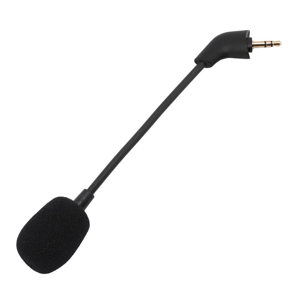 Flexible Microphone 3.5mm Plug Omni Directional Detachable Game Mic Replacement for HyperX Cloud Wired Headset