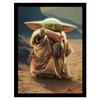 Star Wars: The Mandalorian Scene Grogu Framed Poster