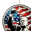 Рождественские украшения Трампа. Подвесное украшение на рождественскую елку в стиле Трампа. 2D акриловая подвеска для