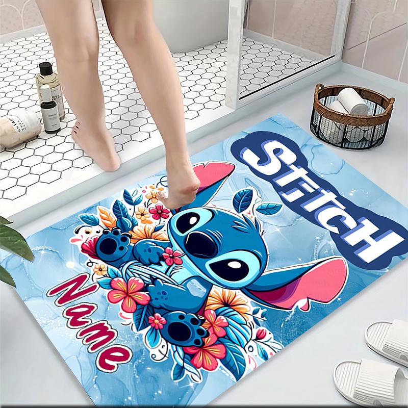 Custom Name Stitch Dreams Clouds Carpet Rug Customizable Soft Washable Anti-Slip Home Living Room Sofa Mats Personalized Rug. 0909373