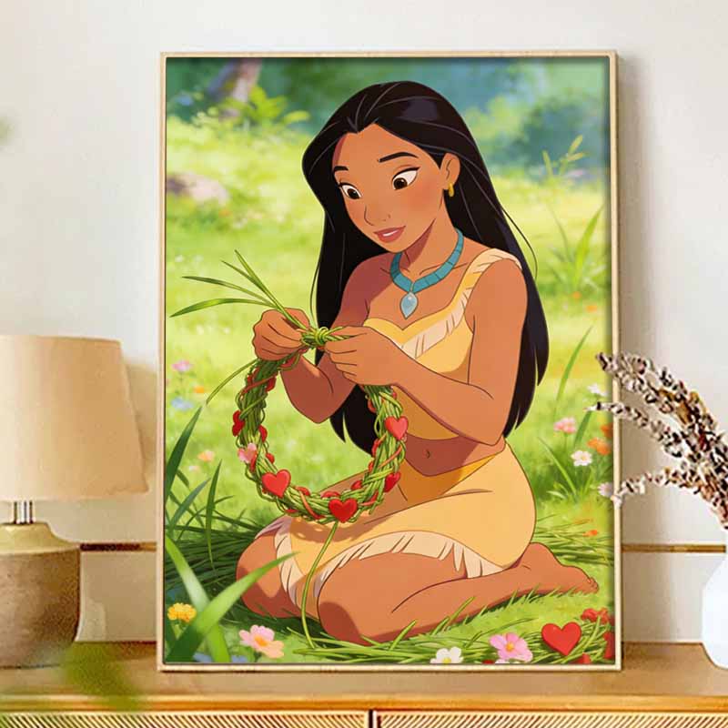 Disney Diamond Painting Kit Pocahontas Style Home Decor Craft Perfect Gift Idea Diamond Art Creation 129
