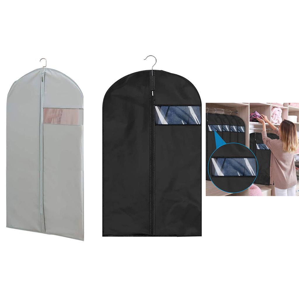 Dustproof Clothing Covers Coat Suit Dress Protector Hanging Garment Bags Closet Organizer Waterproof Clothes Dust Cover