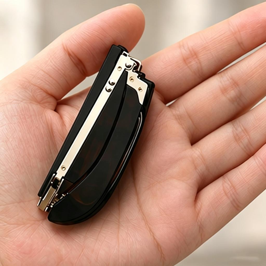 Mini Folding Reading Glasses: HD Anti-Blue Light Eye Protection Portable Readers for Elderly Travel