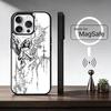 Middle Ages Retro Angel Phone Case For iPhone17,16,15,14,13,12,11 Plus,Pro Magnetic with Magsafe Wireless Charging