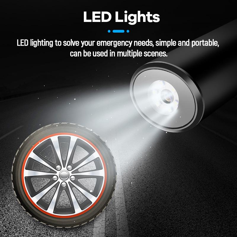 E-ACE Надувной насос для шин, цифровой ручной автомобильный насос для шин, 12 В, 150 фунтов на квадратный дюйм, перезаряжаемый воздушный насос, емкость 6000 мАч