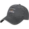 Kiss My Bass Fishing Graphic Baseball Cap Washed Cotton Adjustable Dad Hat for Unisex