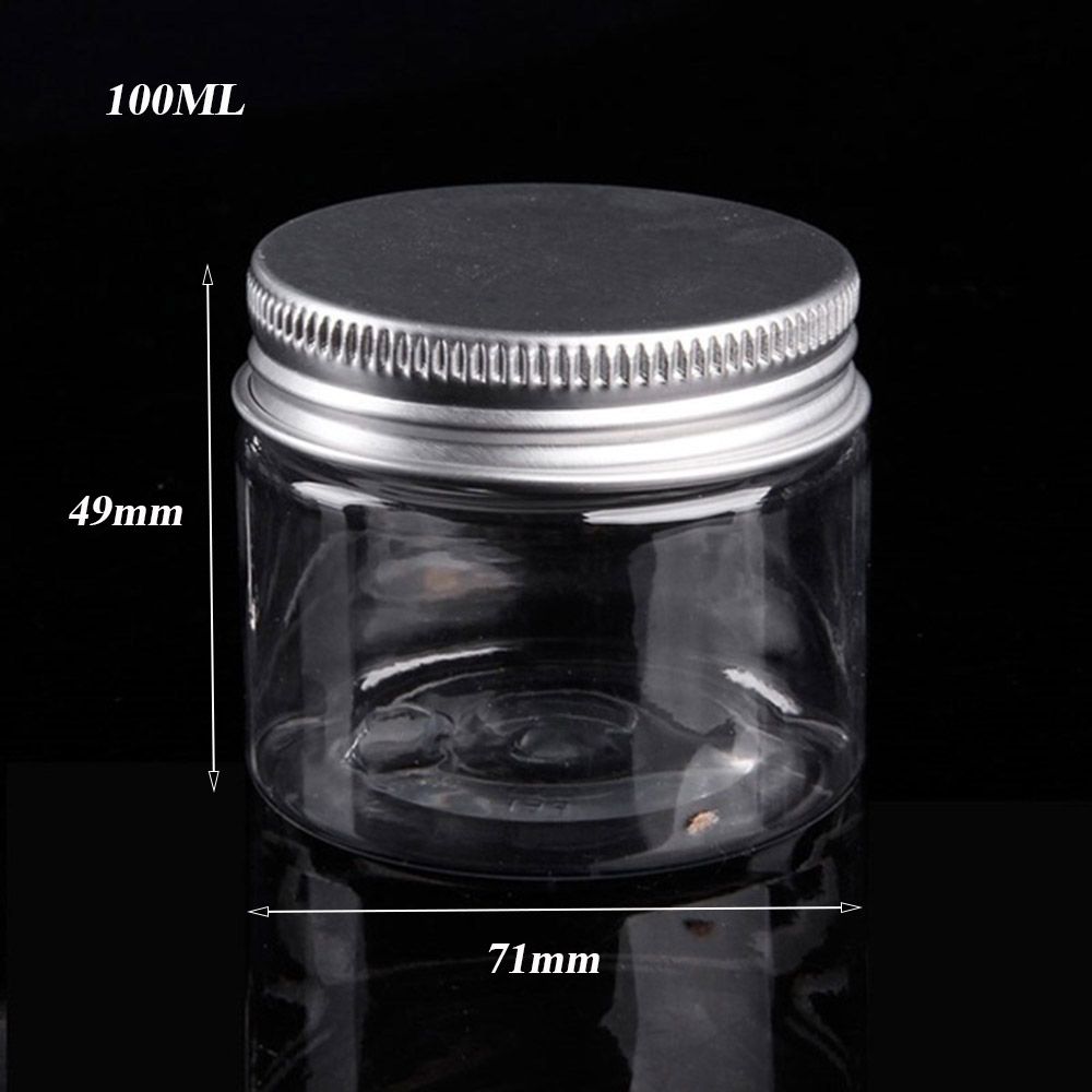 30-250ML Oil Wax Lip Balm Storage Container Empty Jar Aluminum Cap Tin Pot
