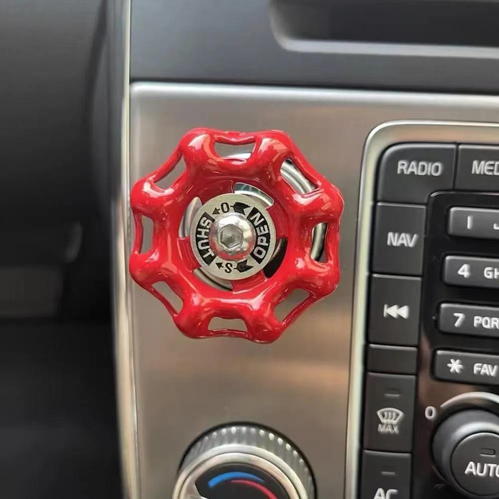 Забавный автомобильный центральный клапан, украшение для салона автомобиля, ручка переключения передач, промышленный клапан, наклейка на переключатель, украшение для автомобиля