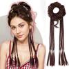 1 шт. синтетические длинные прямые свободные пучки волос аксессуары для волос с закрученным плетеным хвостом термостойкие волосы для женщин аксессуары для волос