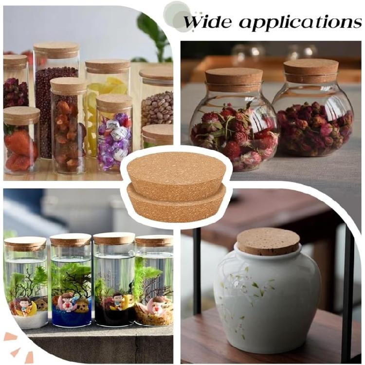 2 шт. Пробки для бутылок из пробки Конические пробки из пробки Крышки для консервных банок из пробки Деревянные конические пробки Деревянное домашнее пивоварение