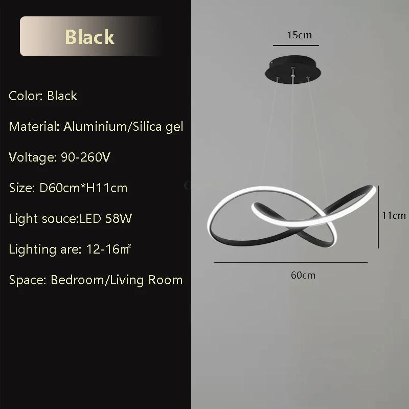 Modern LED Pendant Light For Living Room Dining Room Hall Bedroom Hotel Hanging Lamp Indoor Home Decor Lighting Fixture Luster