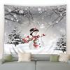 Christmas Tree Tapestry  Snowman New Year Background Wall Hanging Decoration Fireplace Stockings Gifts Hanging Cloth
