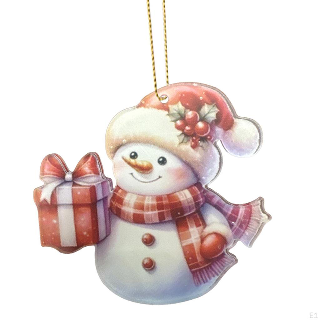 Рождественский Санта-Клаус подвесной орнамент акриловый кулон общежитие домашний декор Рождество для автомобиля подарок