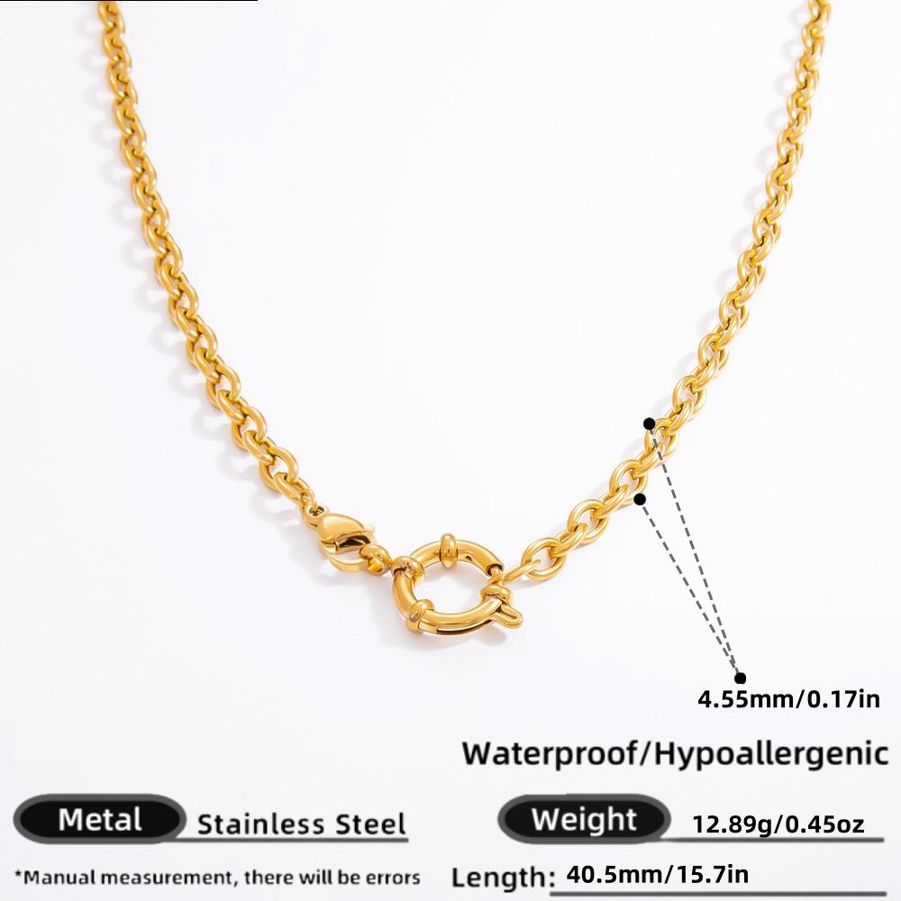 Summer Ocean Style Colorful Shell Starfish Charm Pendant 18K Gold Plated Stainless Steel Gift Jewelry